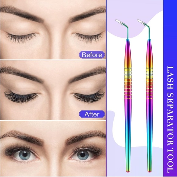 Eyelash Lifting and Separating Tool - Rainbow Color - 2 Piece - Picture 7 of 7